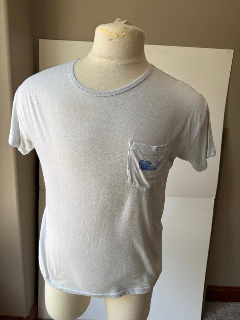 Light Blue Pocket Tee Vineyard vines